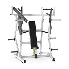 Entrenador de peso libre con prensa de pecho sentado